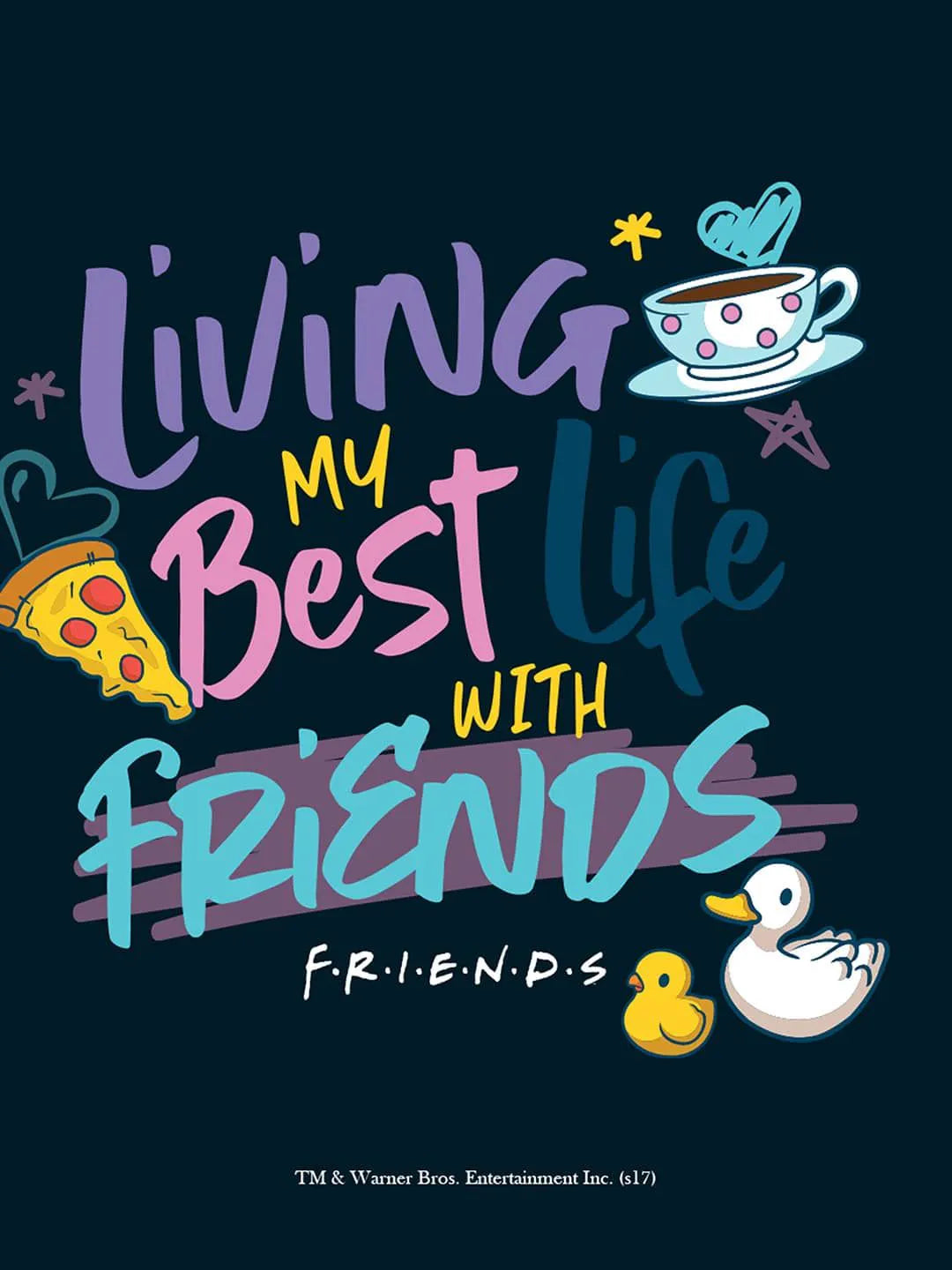 Living Best Life With Friends Square Pillow