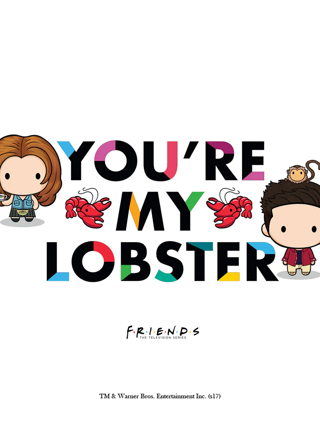 Friends You're My Lobster Square Pillow