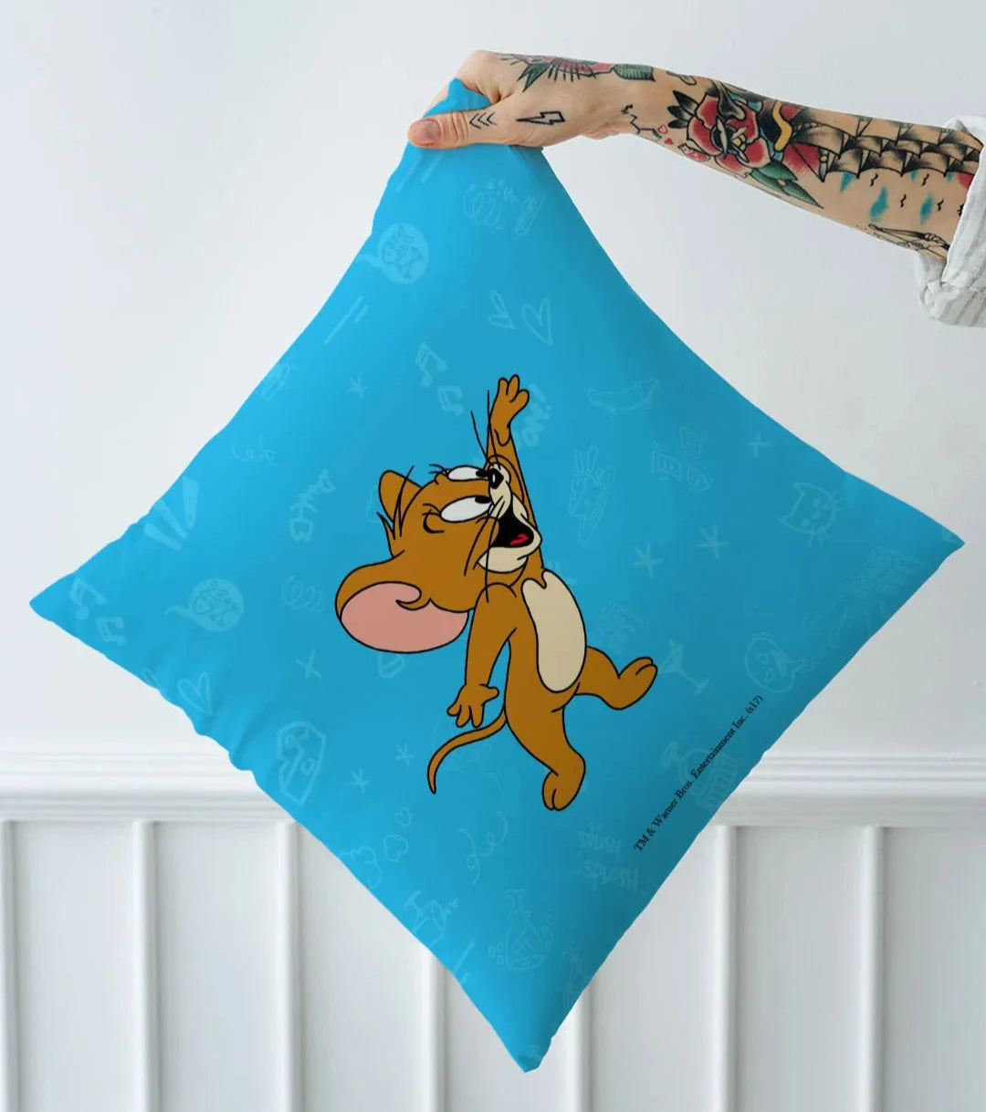 Playful Jerry Square Pillow