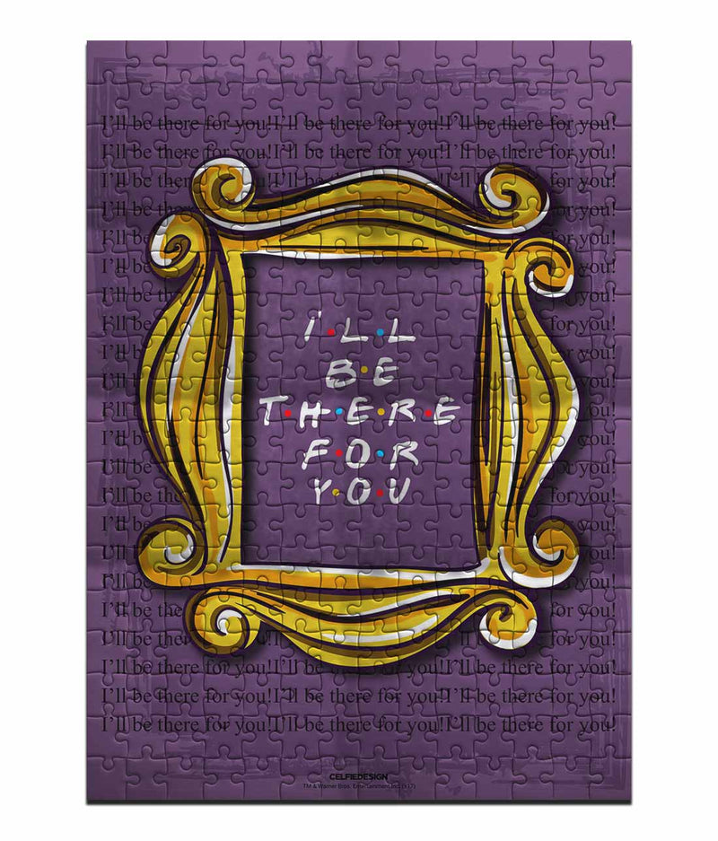 Friends I'll Be There For You Purple Door Frame Cardboard Jigsaw Puzzle
