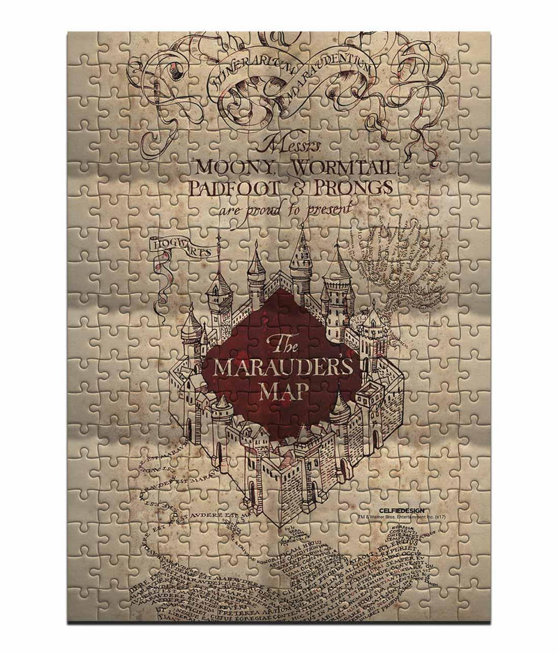 Harry Potter Marauder's Map Cardboard Puzzle - ThePeppyStore