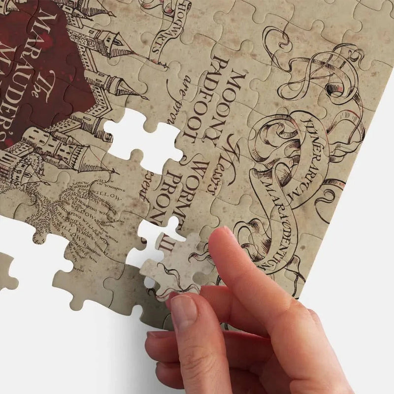 Harry Potter Marauder's Map Cardboard Puzzle