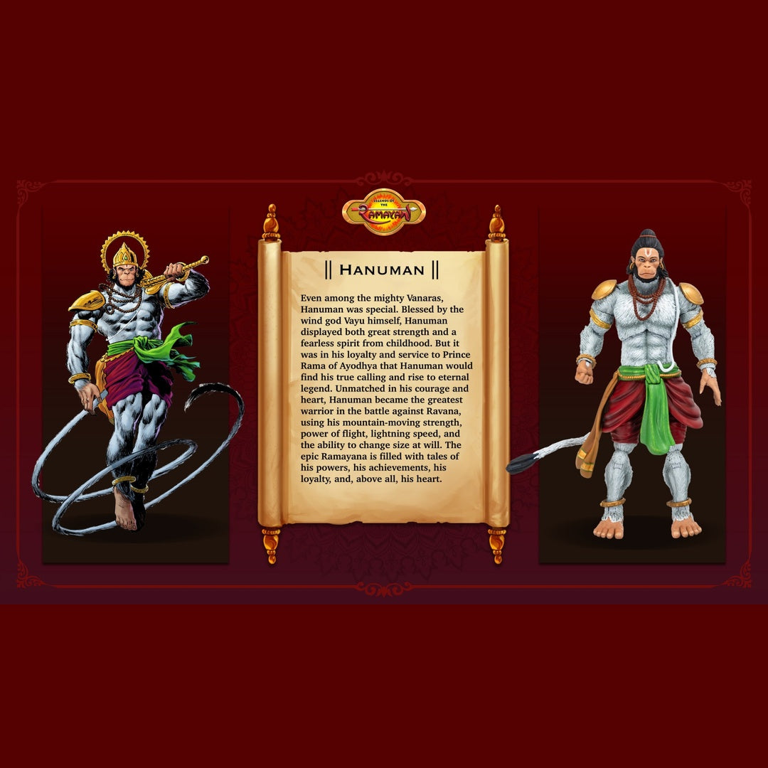 Legends of the Ramayana Hanuman - Character Bio and Lore Card