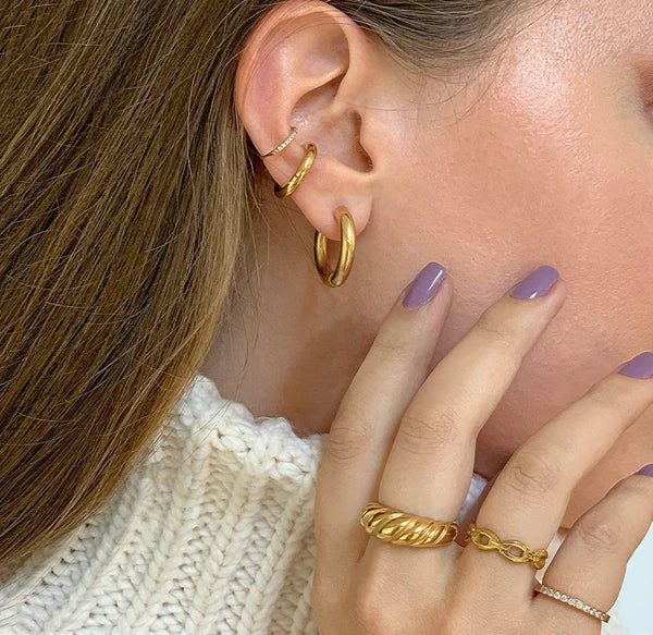 Chunky Gold Hoops