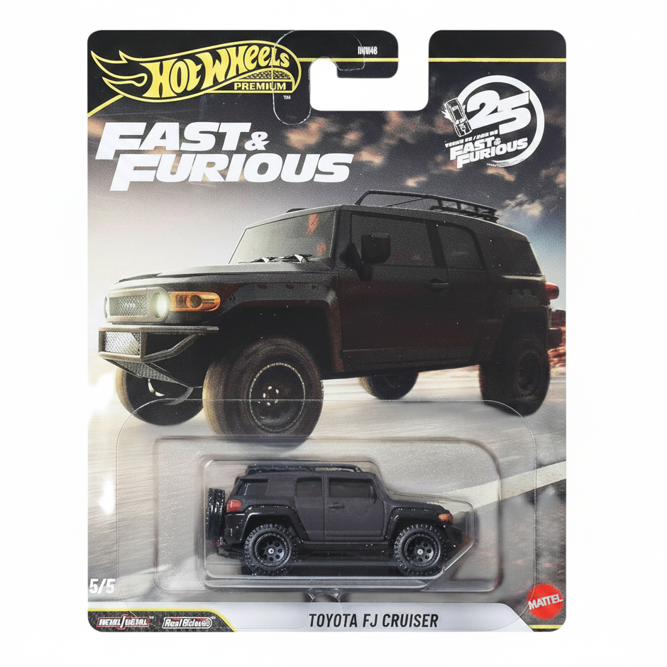Hot Wheels Premium Fast & Furious Toyota FJ Cruiser Die-Cast Car | Metal/Metal | Real Riders | 1:64 Scale