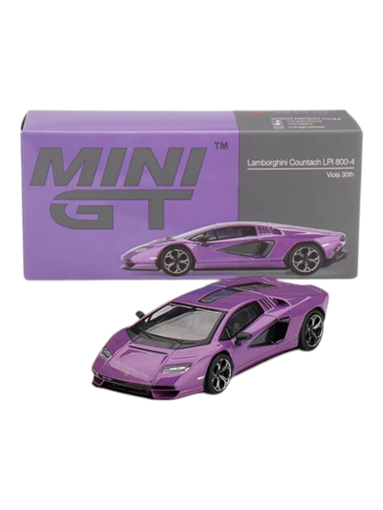 Mini GT Lamborghini Countach LPI 800-4 Viola 30th 865