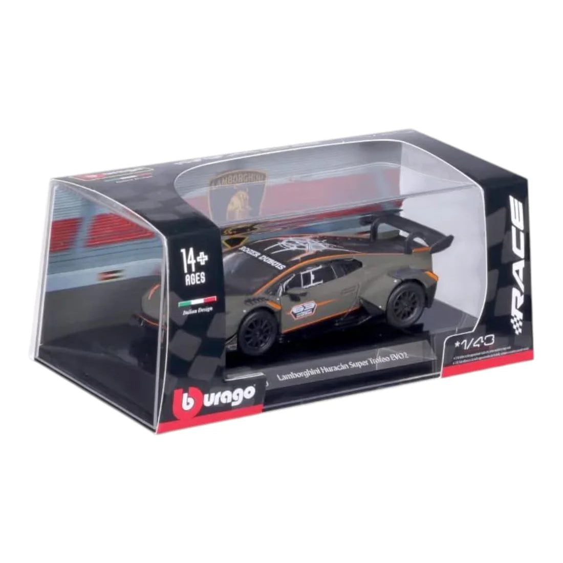 Bburago Race Edition - 1/43 Scale Model -  Lamborghini Huracan Super Trofeo EVO2