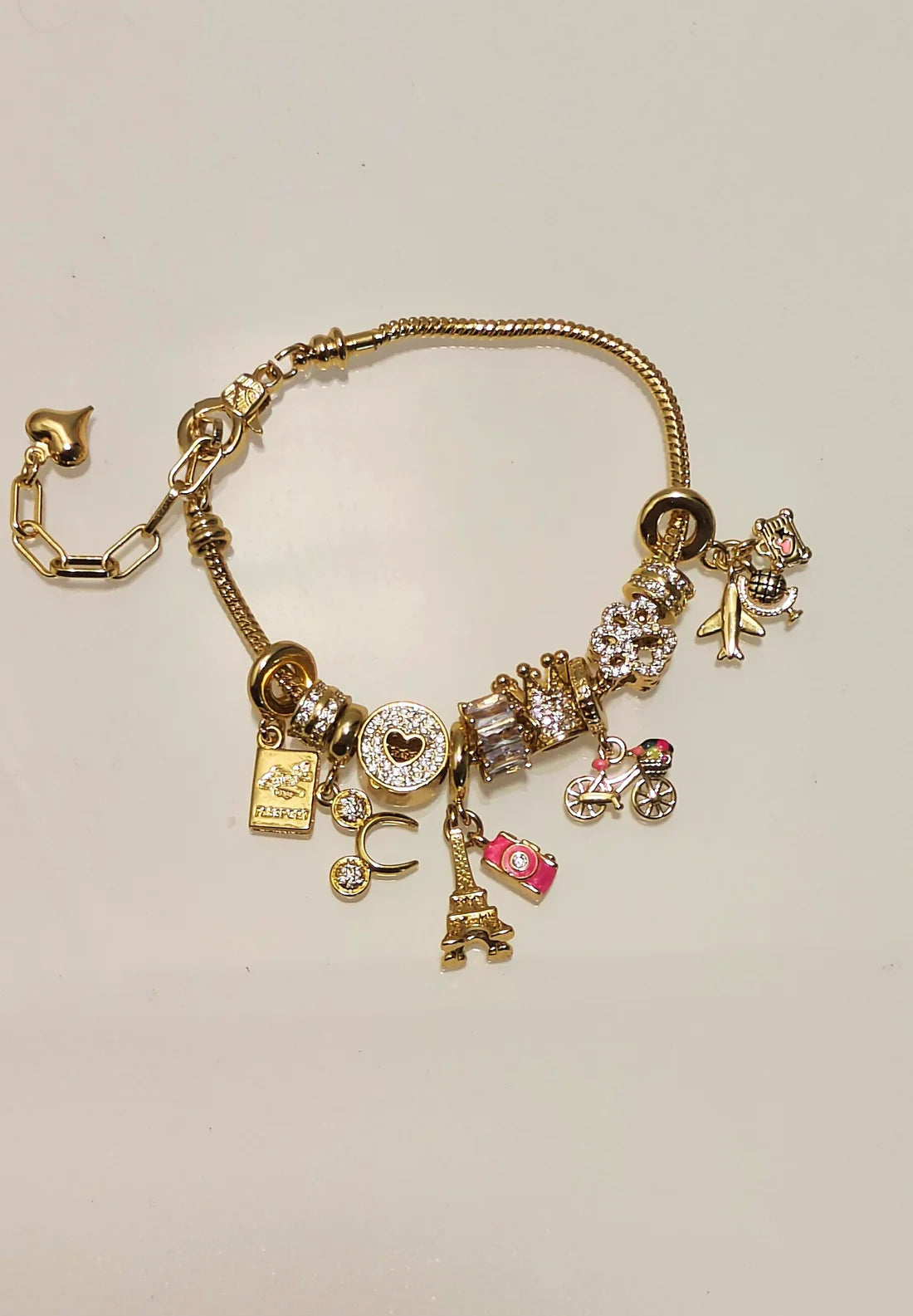 Customized Charms Bracelet (Select From Drop Down Menu)