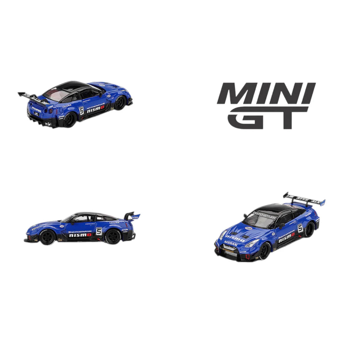 Mini GT Imported Code 1124 - Nissan LB-Silhouette WORKS GT 35GT-RR Ver.2 Blue