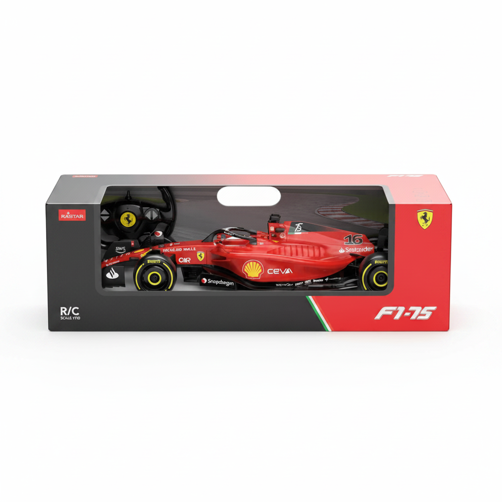 Rastar Official Licensed Ferrari F1-75 Formula 1 RC Car 1:12 Scale Remote Control Racing Car Charles Leclerc Number 16