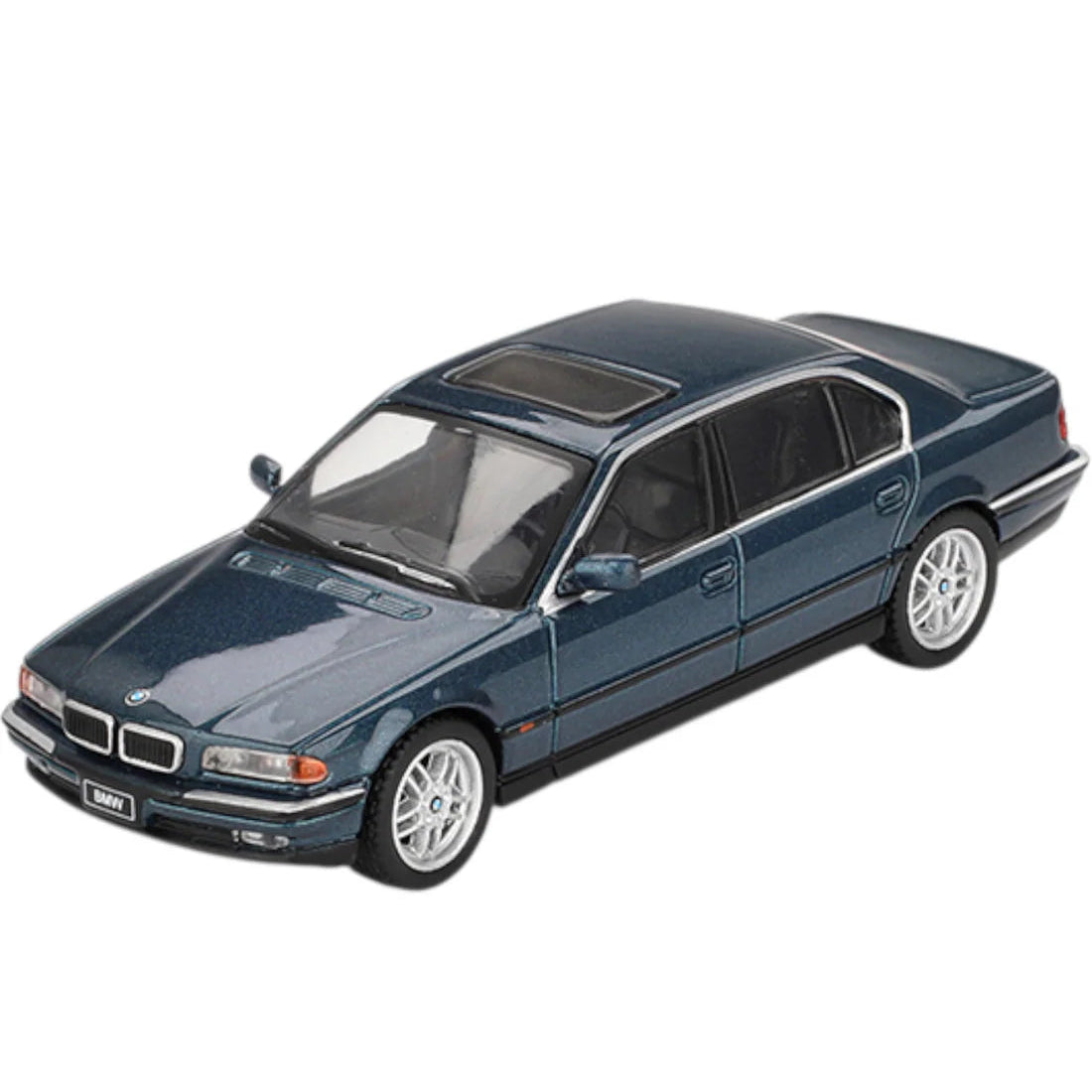 Mini GT Imported Code 894 - BMW 750IL Sorrento Blue Metallic LHD