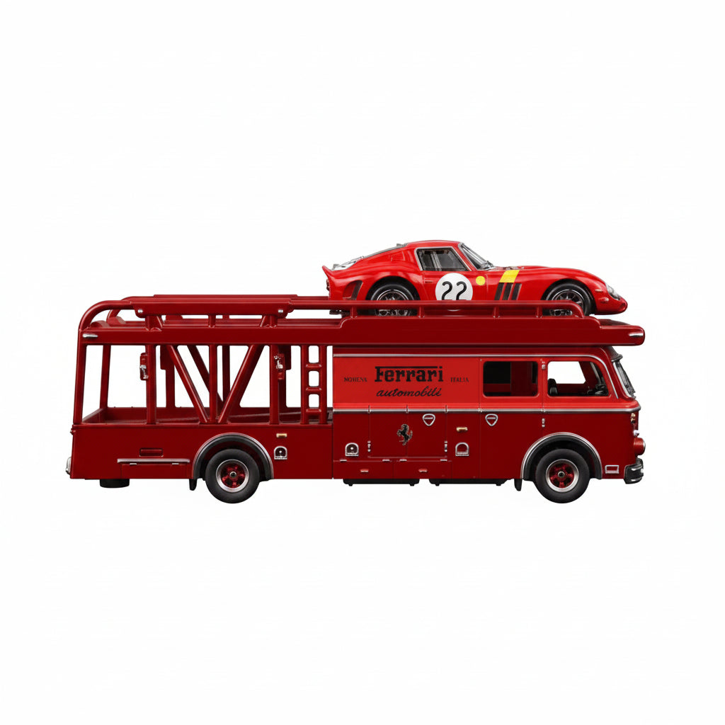 Hot Wheels Team Transport Ferrari 250 GTO Fiat 642 RN2 Bartoletti 1:64 diecast - detail view