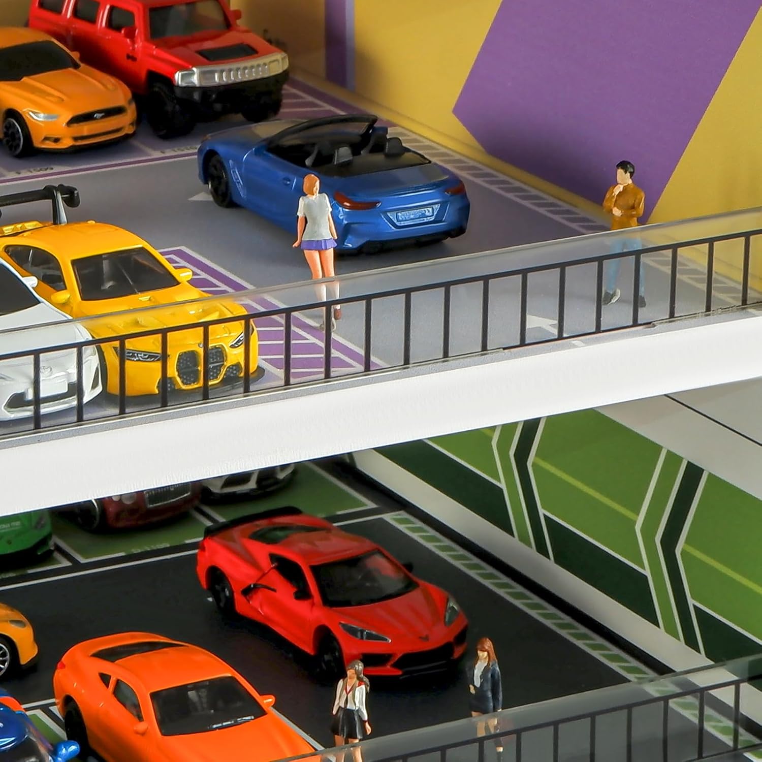Diorama Parking for 3 Floors Scene Models for 1:64 Diecast Models (No Cod Allowed On This Product) - Prepaid Orders Only