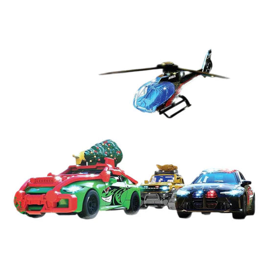 Majorette Advent Calendar 24 Surprises , 8 Metal Vehicles, 16 Accessories Premium Diecast Car Model