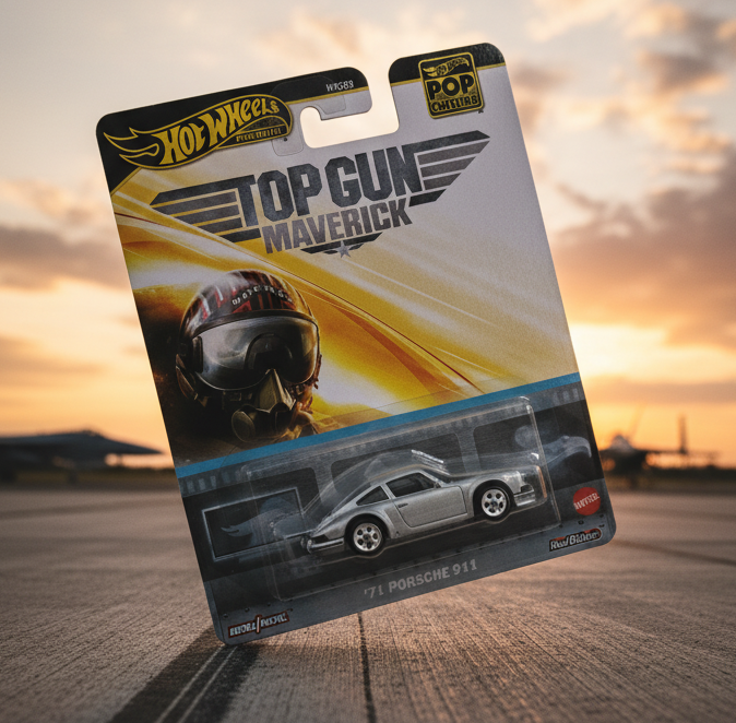 Hot Wheels 2025 Premium 1:64 Top Gun Maverick - '71 Porsche 911 - Pop Culture