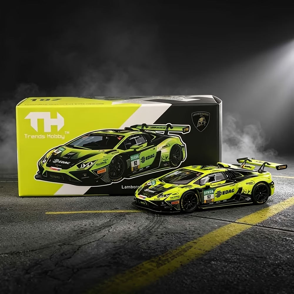 Trends Hobby Lamborghini Huracan GT3 EVO2 DTM 2023 #92 1:64 Diecast Model Car