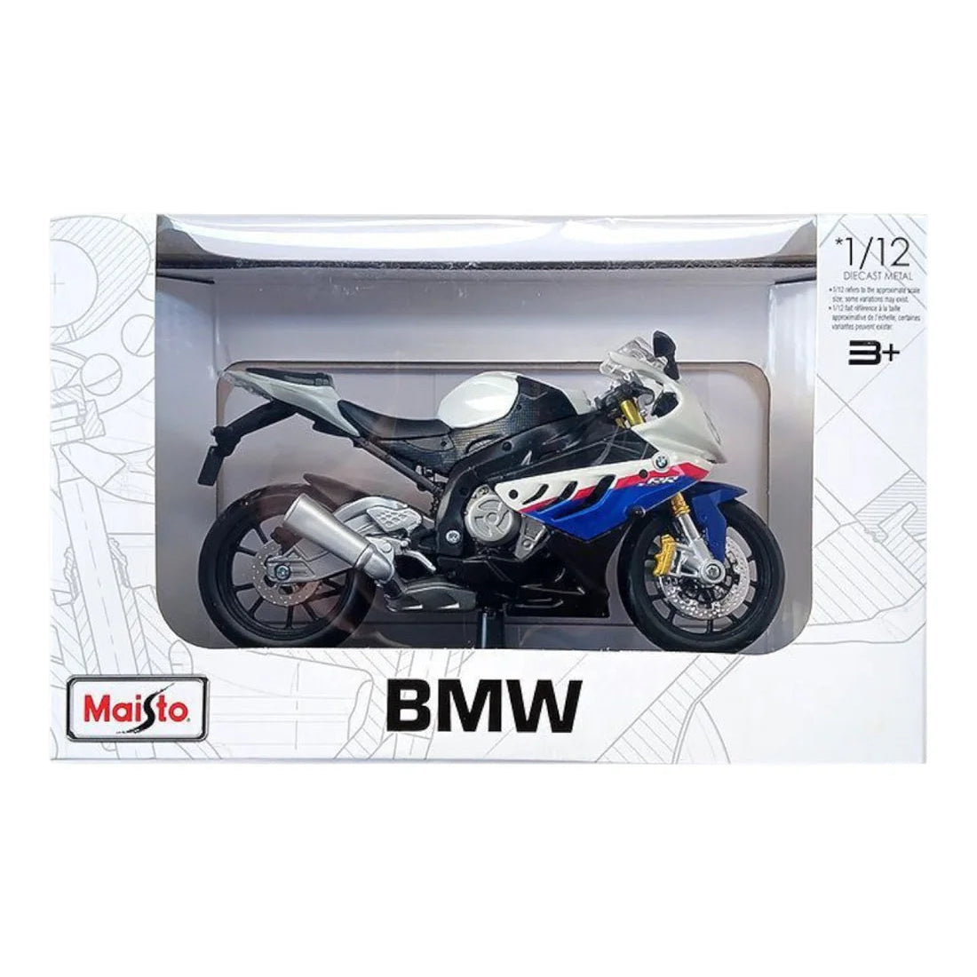 Maisto - 1 : 12 Diecast Scale Model - Official Licensed Product - BMW S 1000 RR
