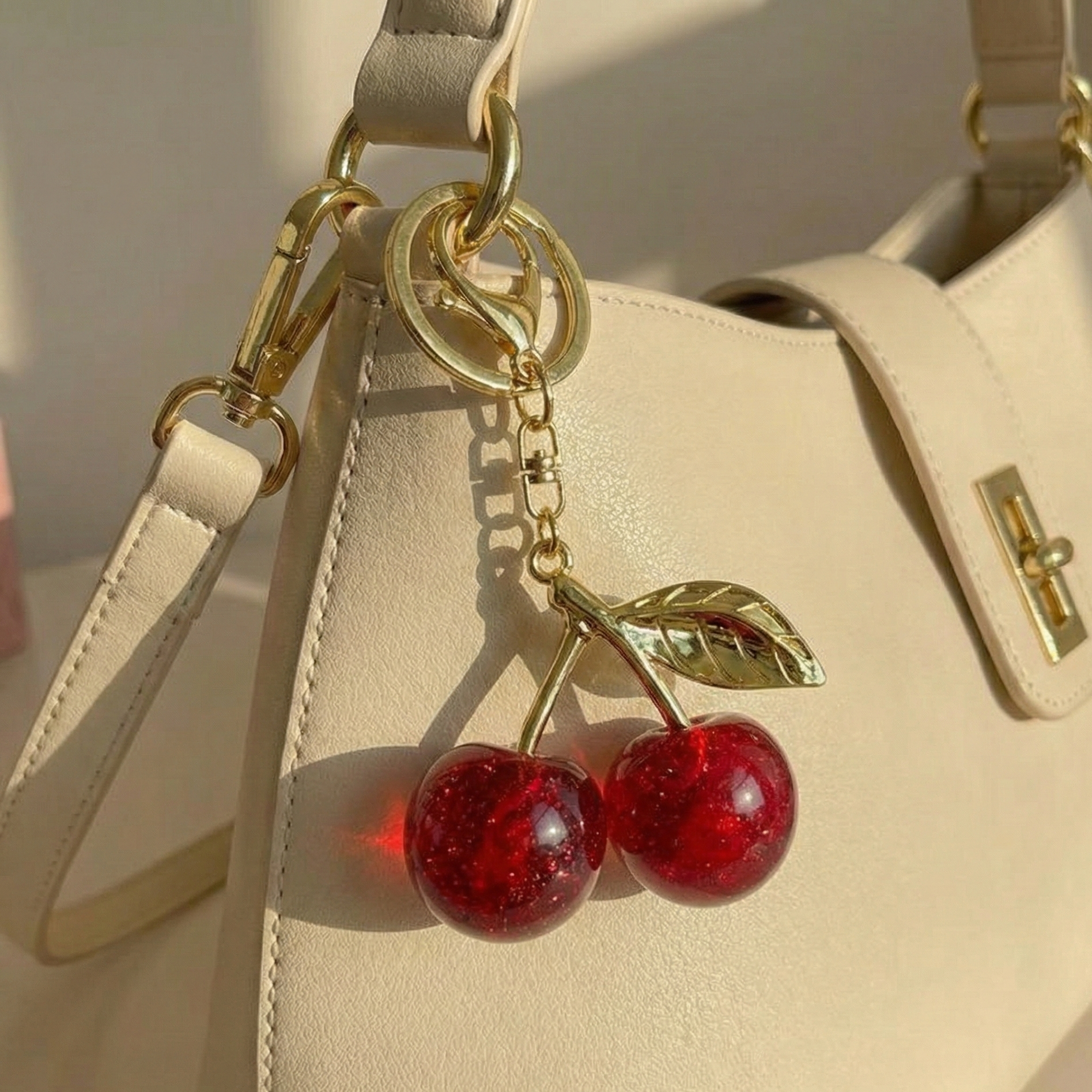 Cherry Keychain With Bagcharm