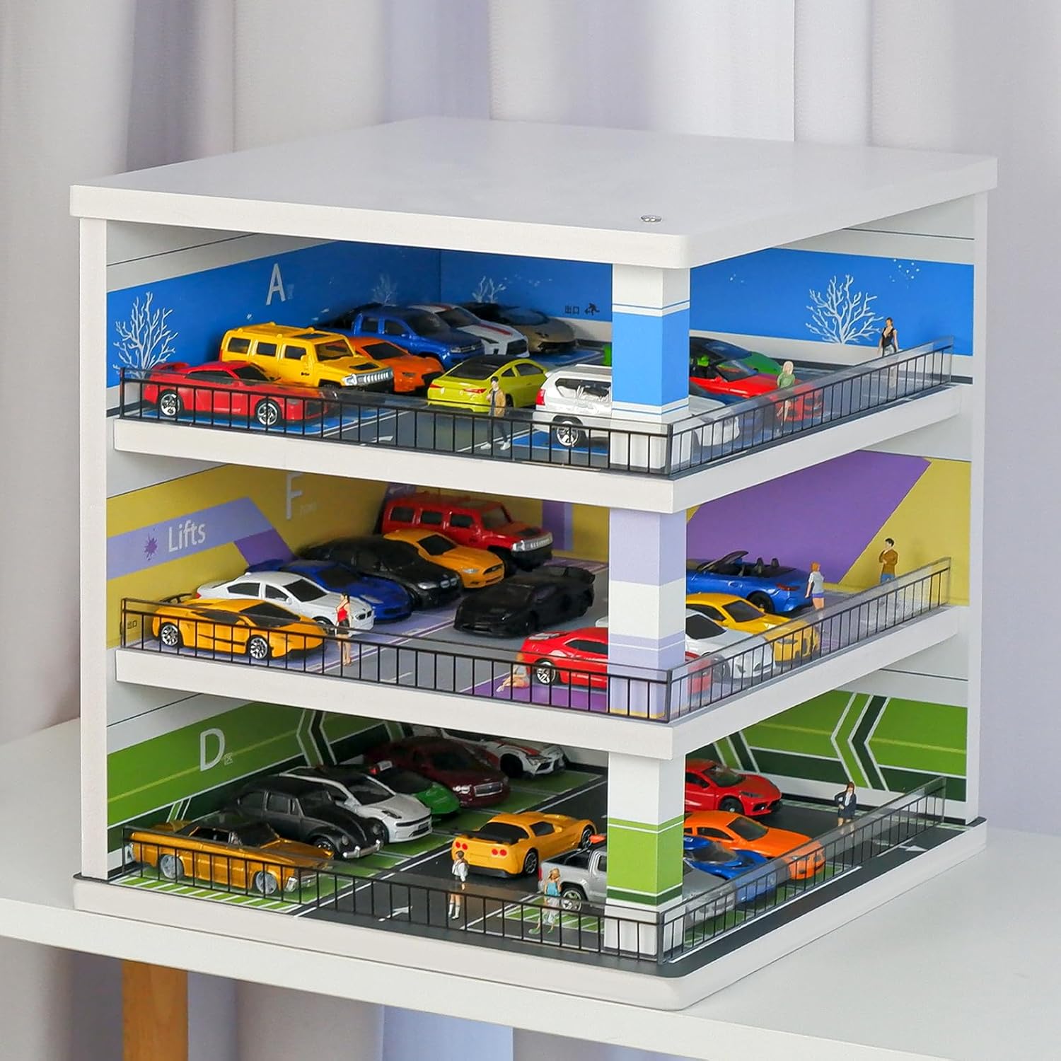 Diorama Parking for 3 Floors Scene Models for 1:64 Diecast Models (No Cod Allowed On This Product) - Prepaid Orders Only