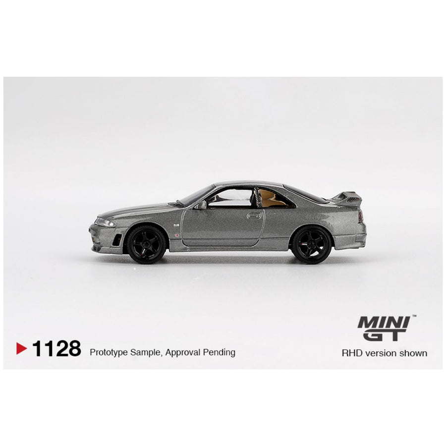 MINI GT 1128 – Nissan Skyline GT-R Dark Metal Gray (NISMO BCNR33 CRS Version)