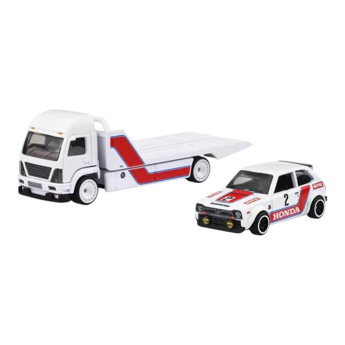 Hot Wheels 1:64 Car Culture Team Transport - '73 Honda Civic Custom Aero Lift Plus Kool Kombi Combo
