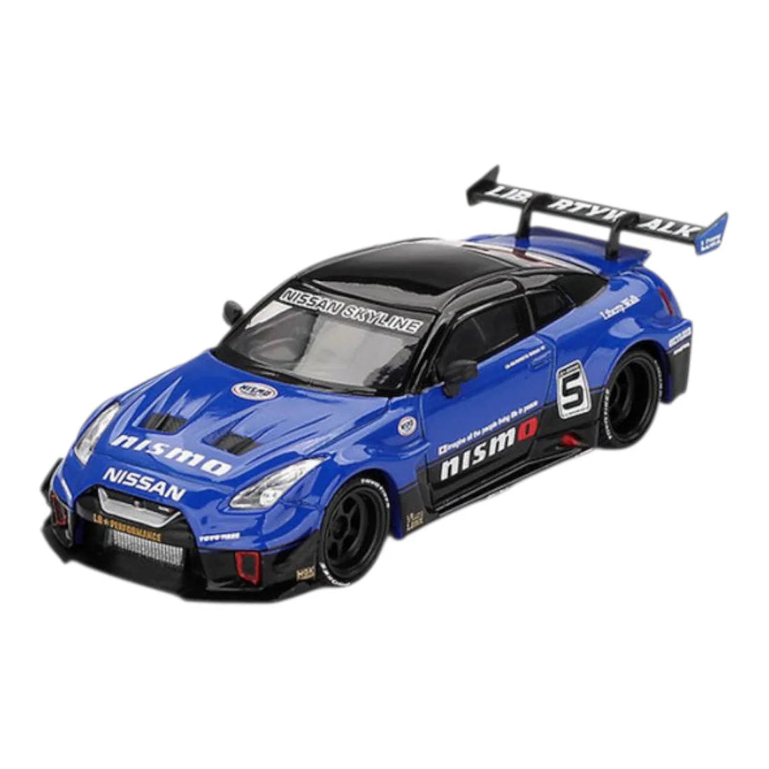 Mini GT Imported Code 1124 - Nissan LB-Silhouette WORKS GT 35GT-RR Ver.2 Blue
