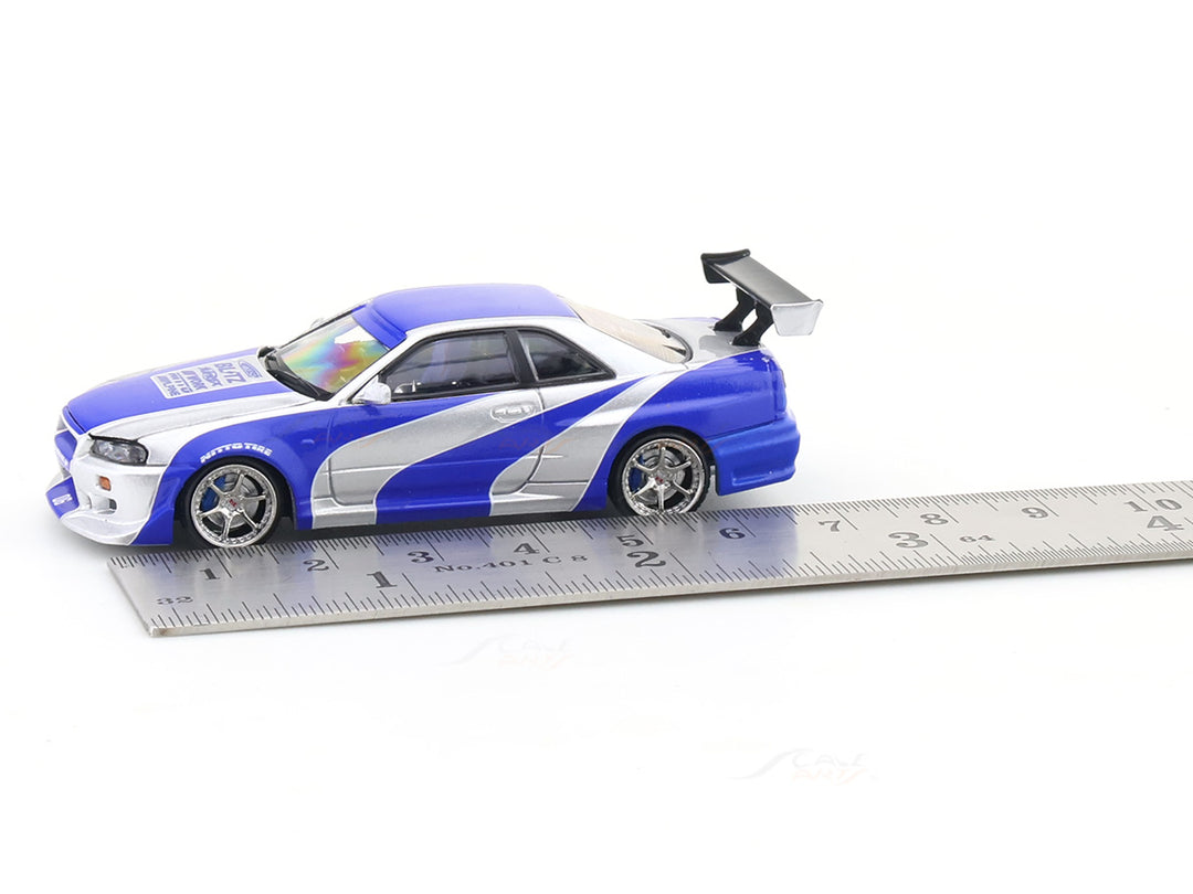 Focal Horizon GTR R34 Nissan Skyline 1:64 Diecast Model Car with Openable Hood Pre-Order ( Ships before 24th October)