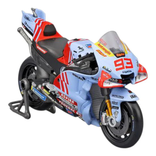 Maisto - 1 : 18 Diecast Scale Model - Official Licensed Product - Team Gresini Racing Moto GP Season 2024 #93 Marc Marquez