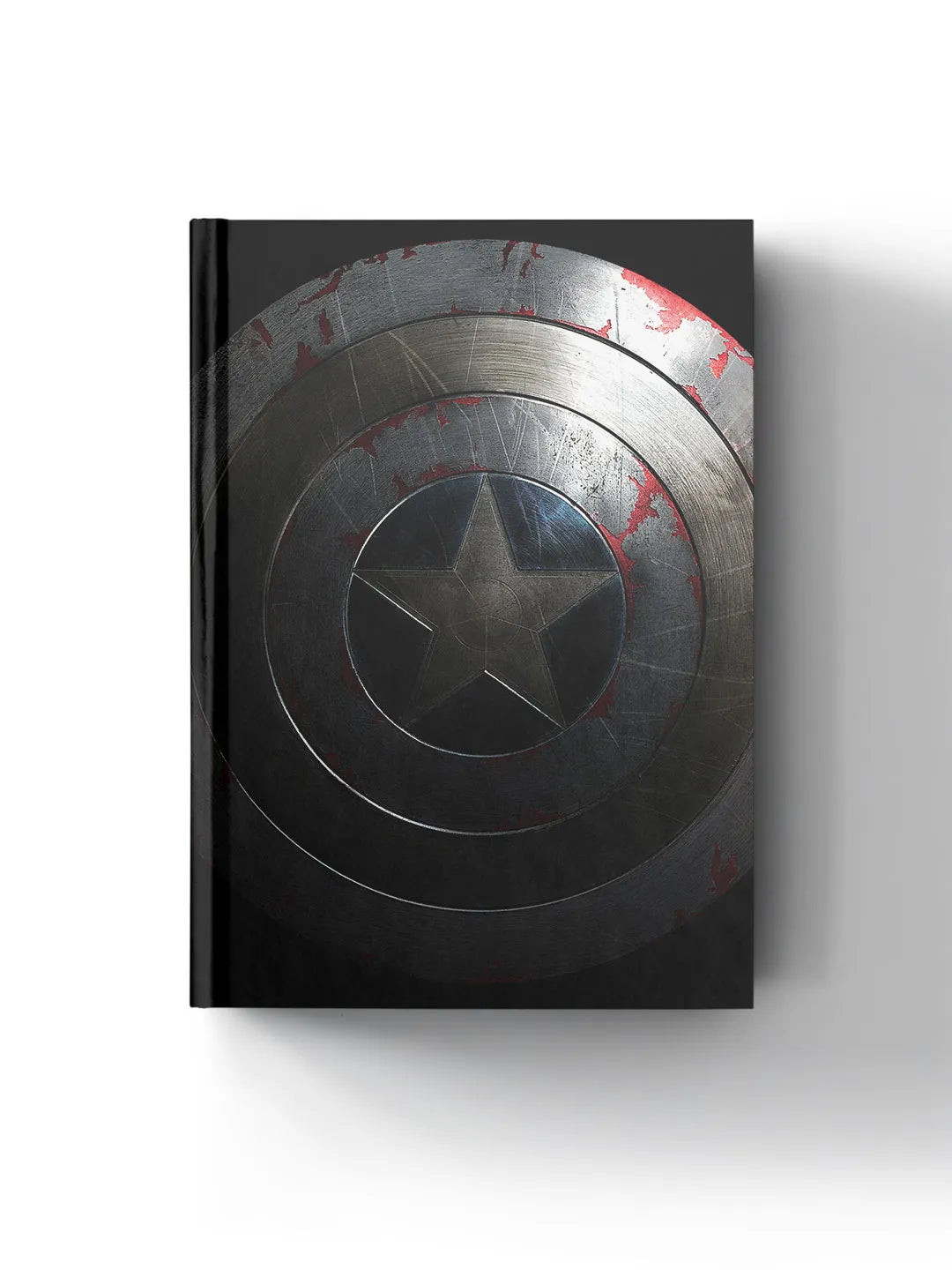 Rusted Captain America Shield Hardbound Diary