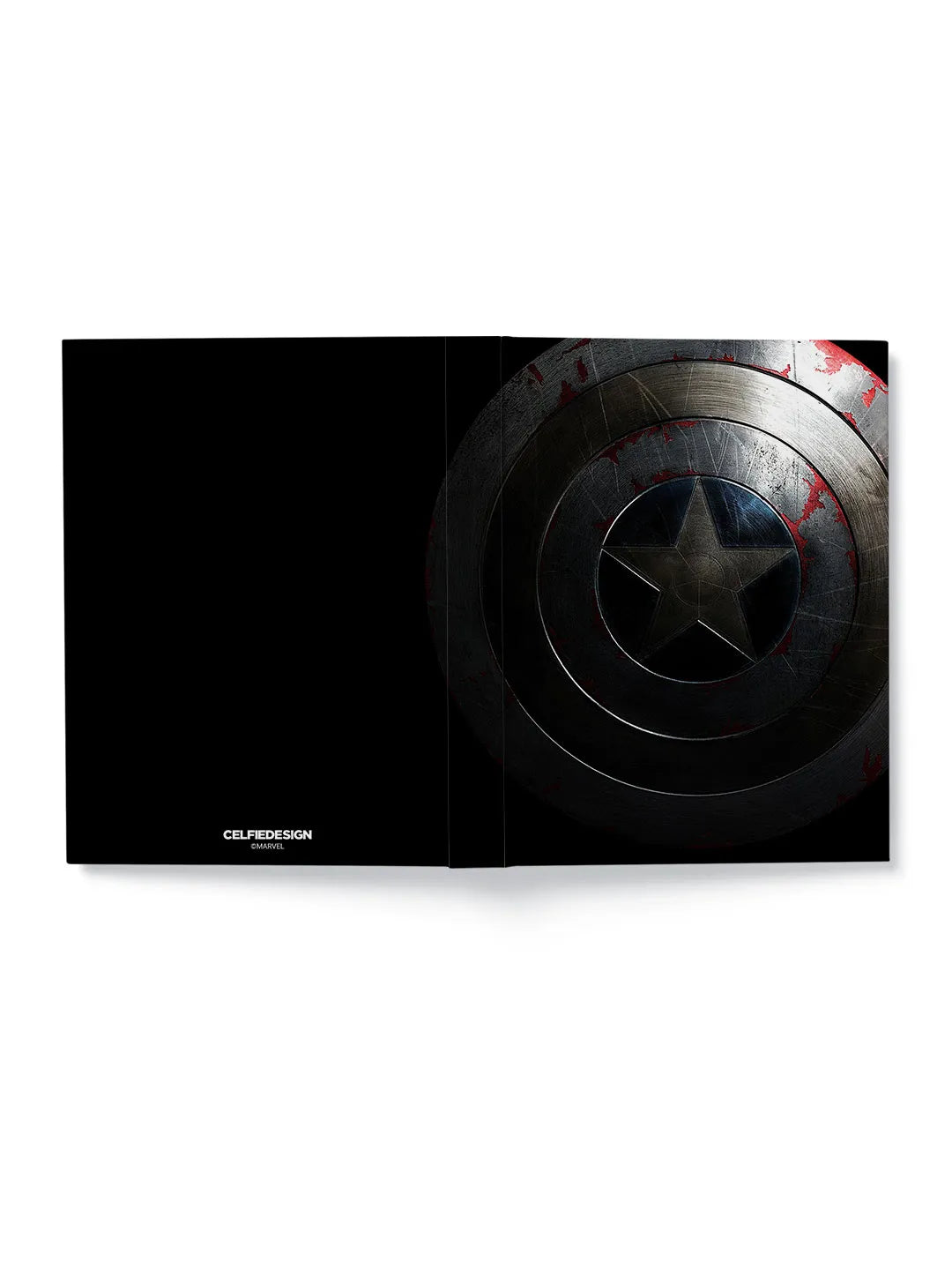 Rusted Captain America Shield Hardbound Diary