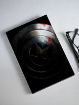 Rusted Captain America Shield Hardbound Diary
