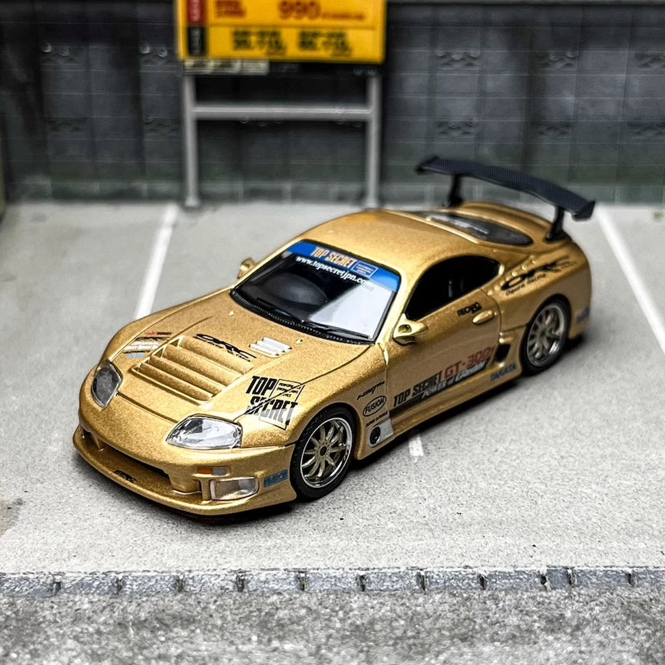 Mini GT Toyota Supra A80 Top Secret GT-300 Top Secret Gold