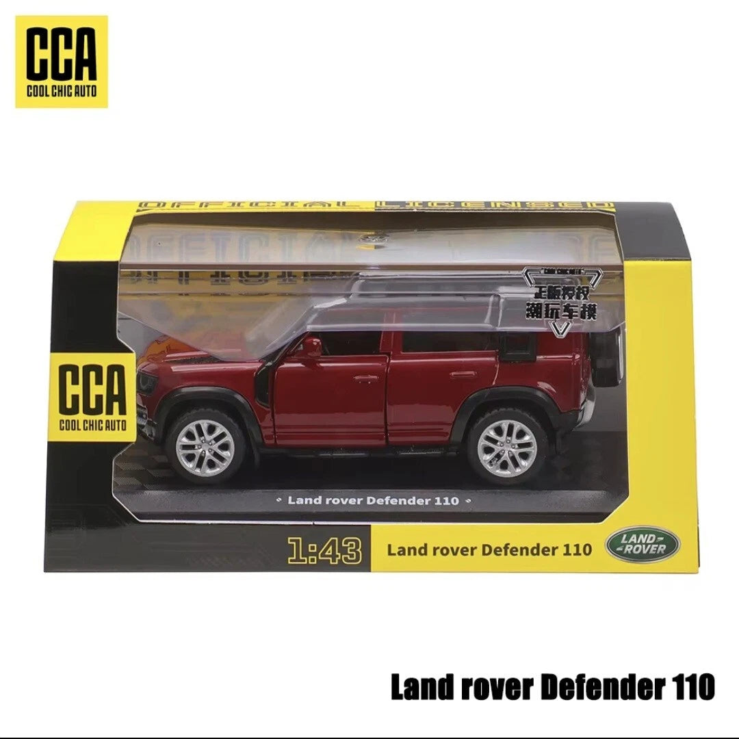 Scale 1 : 43 Official Licensed CCA Cool-Chic Auto Diecast Metal Model Car - LAND ROVER DEFENDER 110 - With Acylic Case