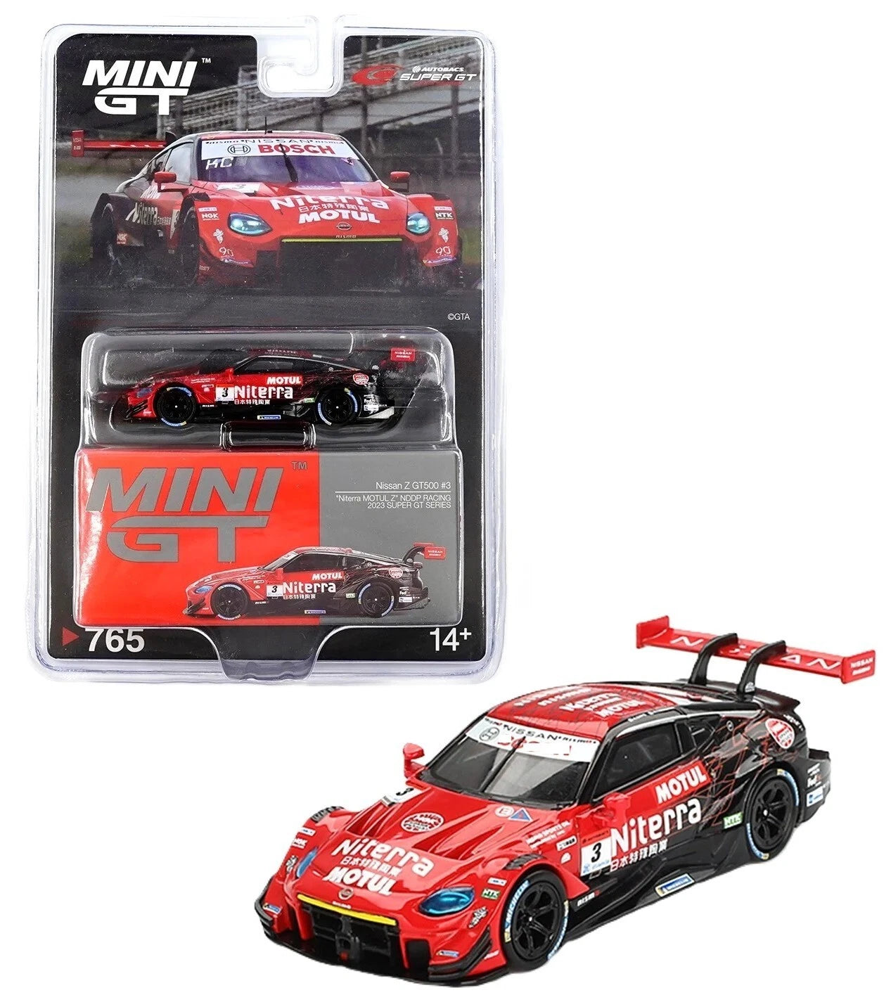 Mini GT Code 765 Nissan Z Gt500 #3 "Niterra Motul Z" Nddp Racing 2023 Super Gt Series