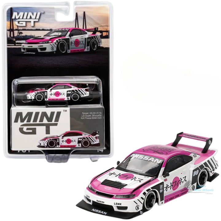 Mini GT Code 781 Nissan LB S15 Auto Finesse SEMA 2023 With Blister packing
