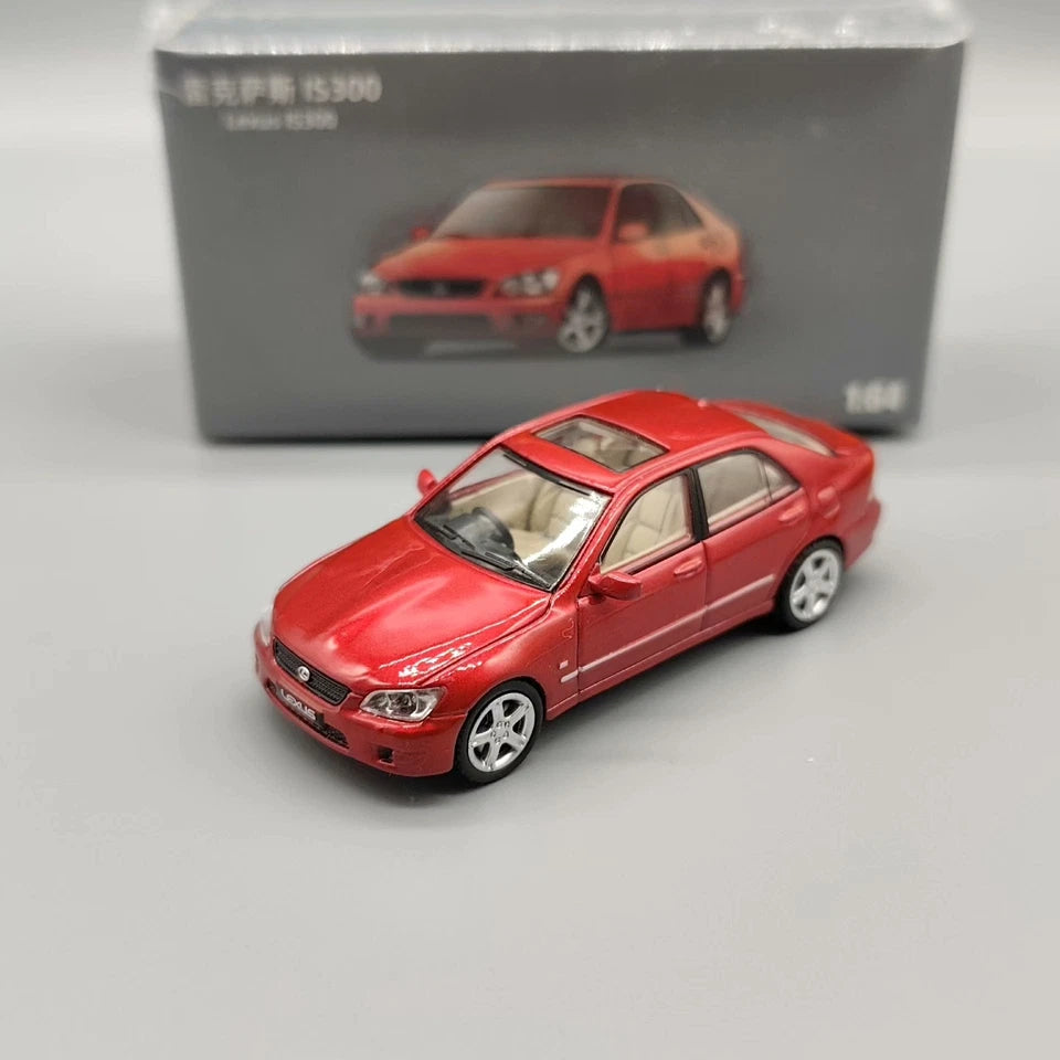 JKM 1:64 Lexus IS300 Diecast Metal Model Car Collection - Red