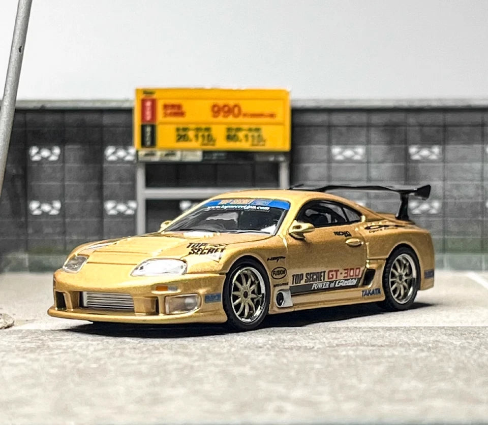 Mini GT Toyota Supra A80 Top Secret GT-300 Top Secret Gold