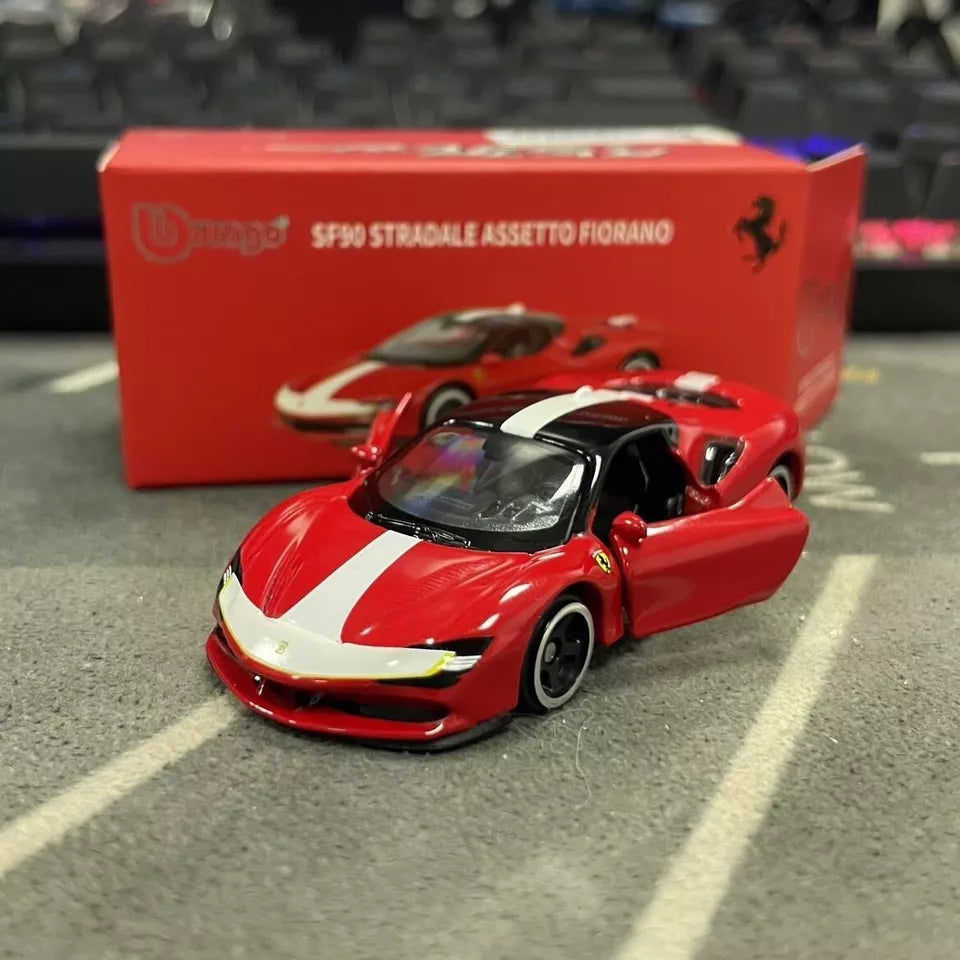 Official Bburago SF90 Stradale Fiorano - 1 : 64 Diecast Scale Model