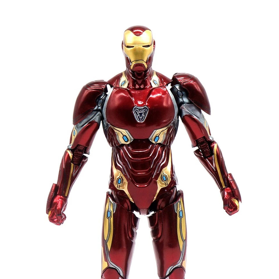 Marvel Studios Avengers infinity War : 10th Anniversary Series The infinity Saga iron Man Mark L MK50 Hand Floating Gun With Platform Figure Set by ZD Toys (Size-9.8 Inch)