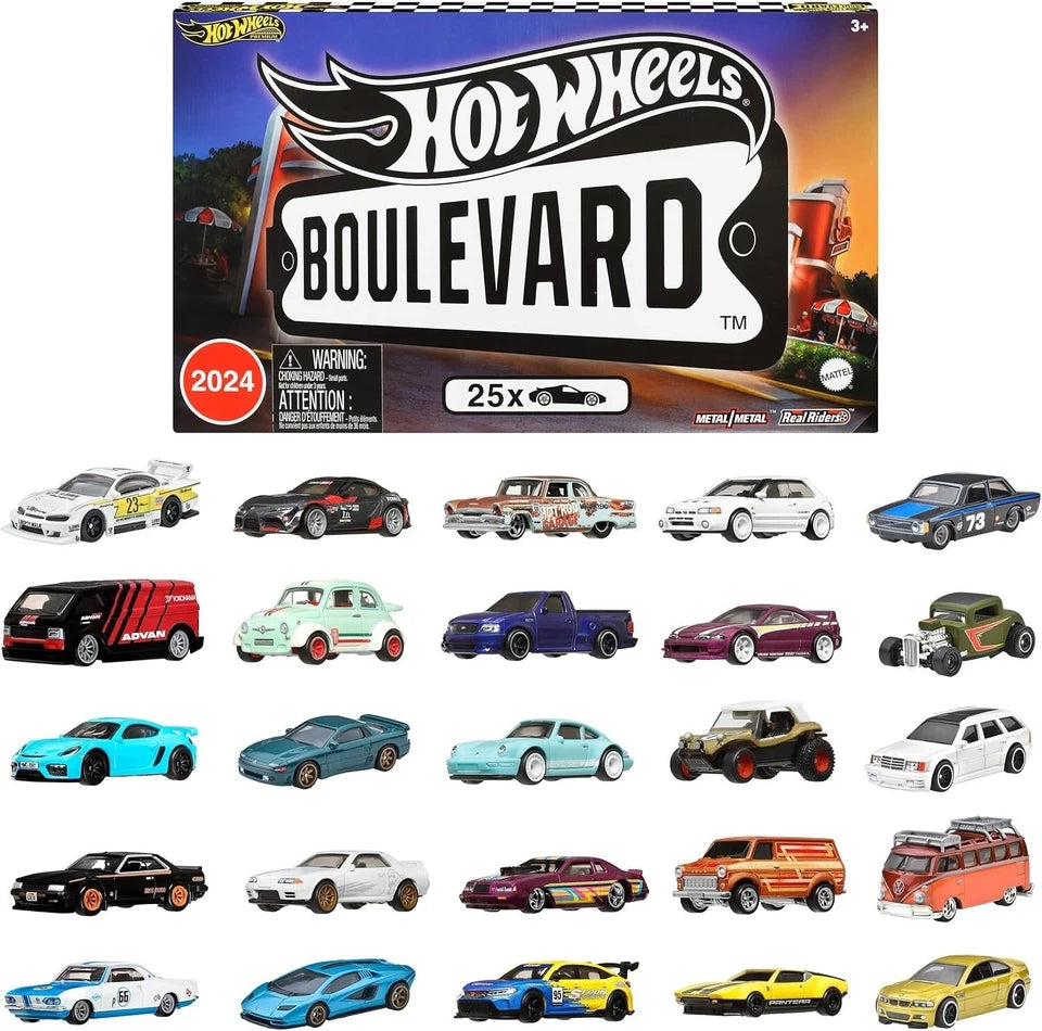 Hot Wheels Premium Imported 2024 Boulevard Exclusive Collection - Set Of 25 (No Cod Allowed On This Product) - Prepaid Orders Only