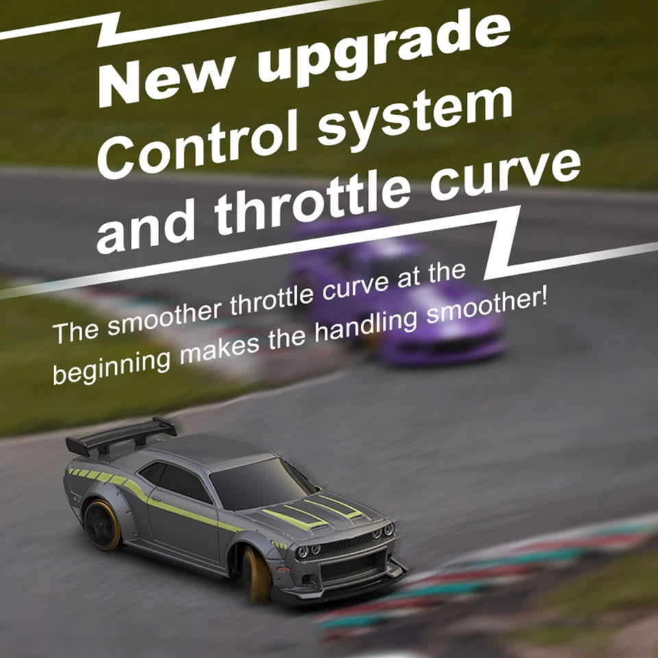 Turbo Racing 1:76 Scale C65 Drift RC Car with Gyro Mini Full Proportional Green Car (No Cod Allowed On This Product) - Prepaid Orders Only