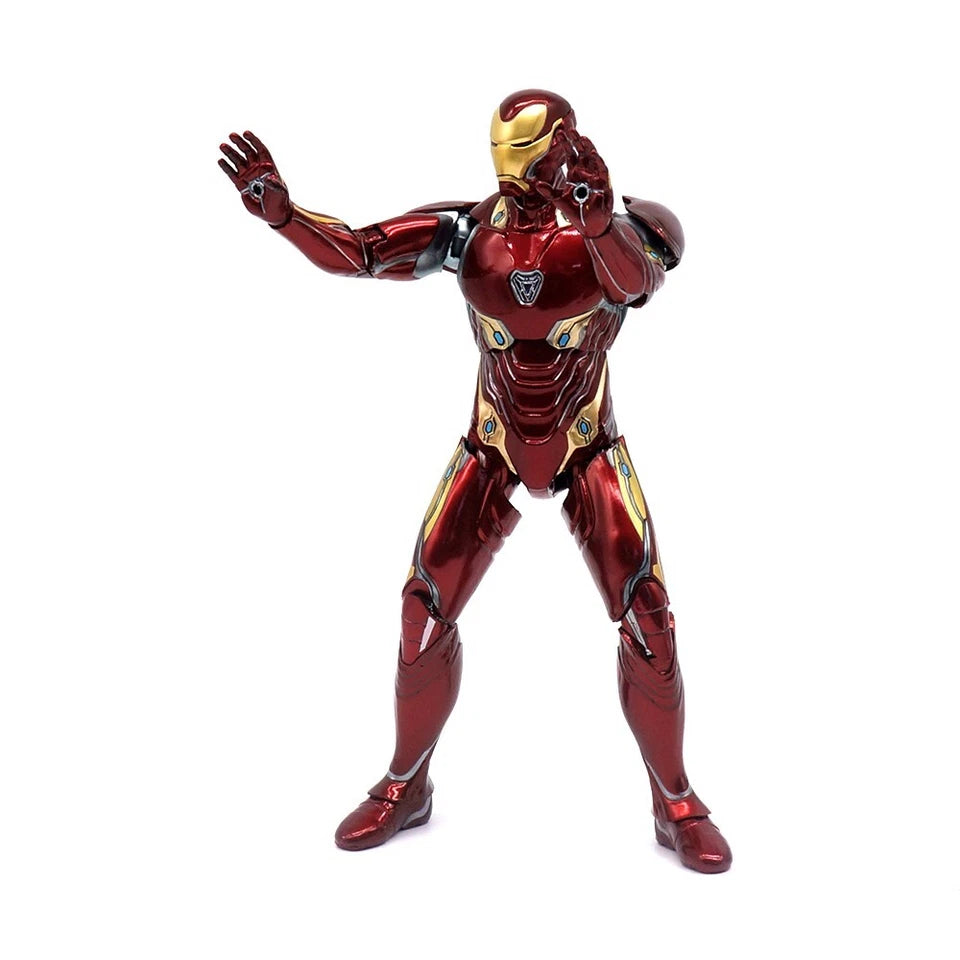 Marvel Studios Avengers infinity War : 10th Anniversary Series The infinity Saga iron Man Mark L MK50 Hand Floating Gun With Platform Figure Set by ZD Toys (Size-9.8 Inch)