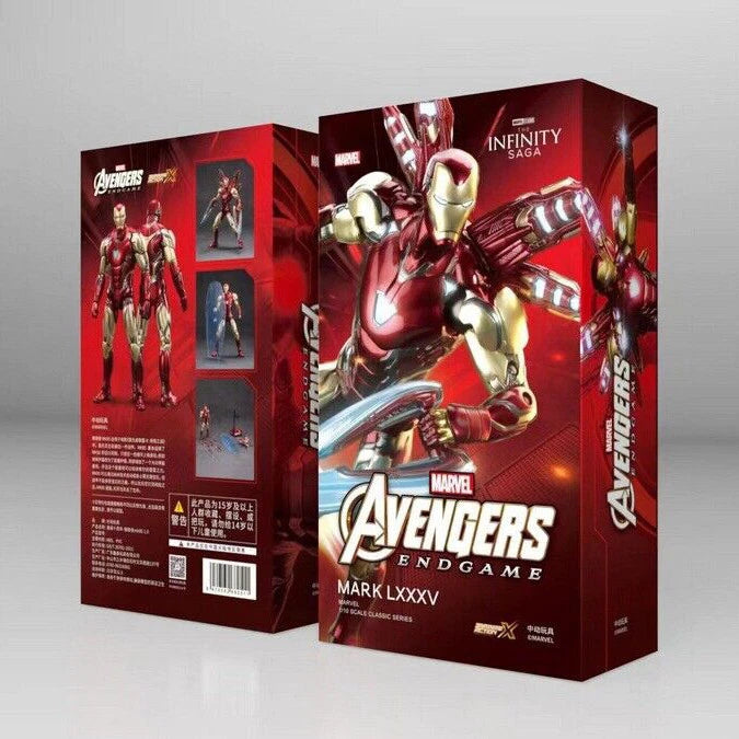 10th Anniversary Series : Marvel Studios : The Infinity Saga - Marvel Avengers Endgame Mark 85 MK85 1.0 Iron Man Collection Figure by ZD Toys