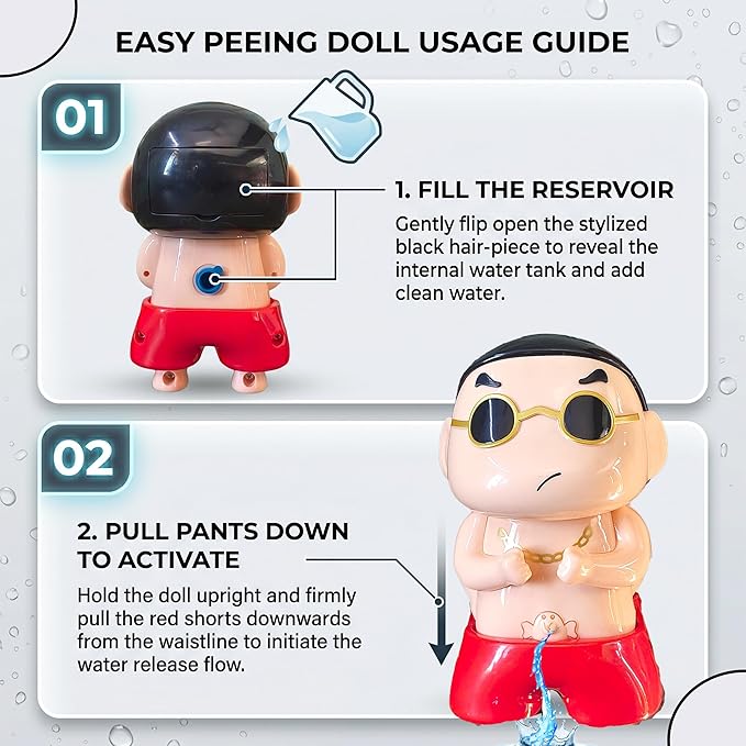 Shinchan Water Prank Spray Toy – Funny Squirting Cartoon Toy for Kids & Fun Gifts