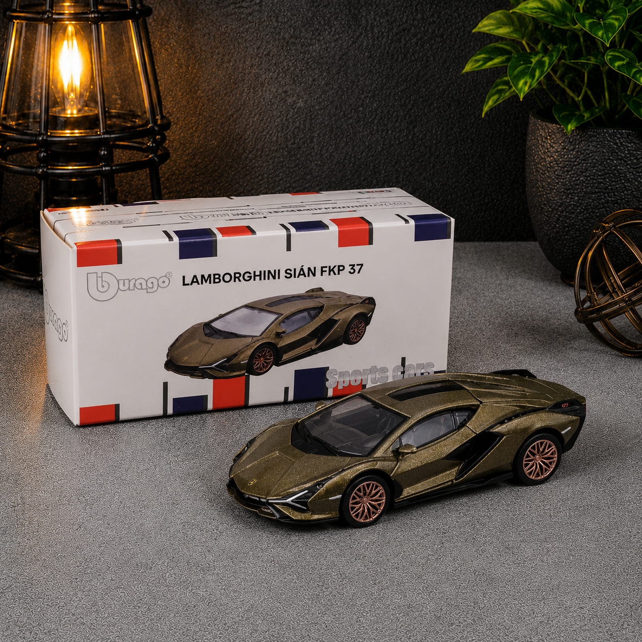 Official Bburago Lamborghini Sian FKP 37 - 1 : 64 Diecast Scale Model