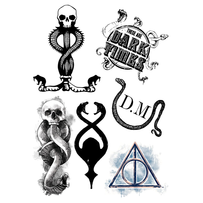 Harry Potter Official Temporary Tattoos (35 Pcs) - 4 Sheets
