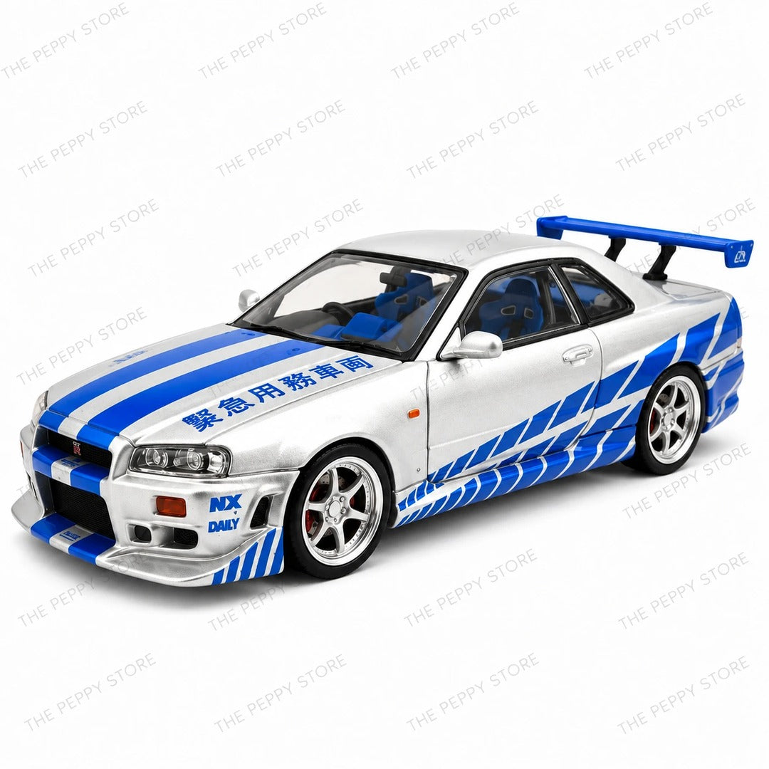Time Micro C-WEST R34 Nissan Skyline GT-R front three-quarter view
