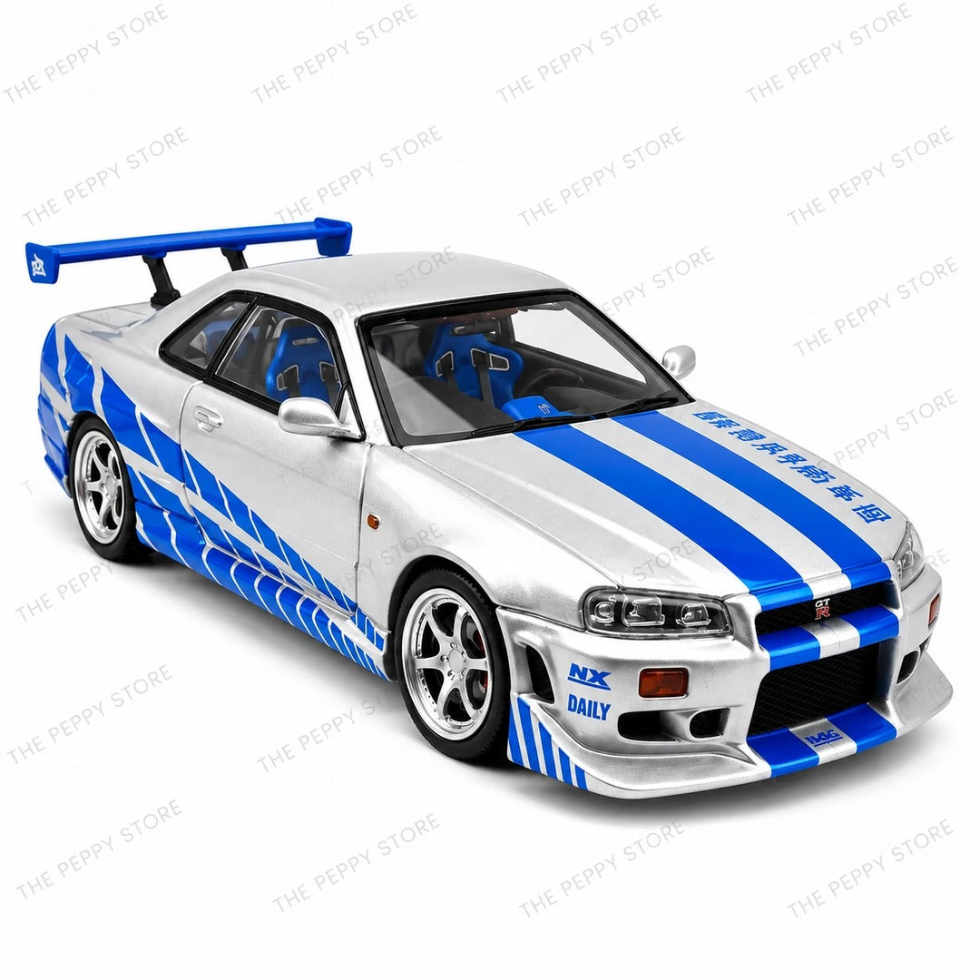 Time Micro C-WEST R34 Nissan Skyline GT-R front angle view