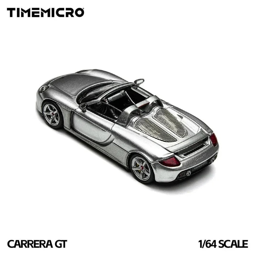 TimeMicro Porsche Carrera GT Silver 1:64 Scale Alloy Diecast Model Car