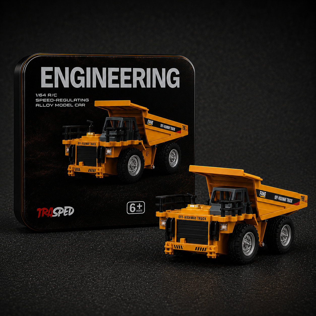 Remote Control Engineering 1:64 Remote Control Alloy Construction Vehicle ( Set of 3)